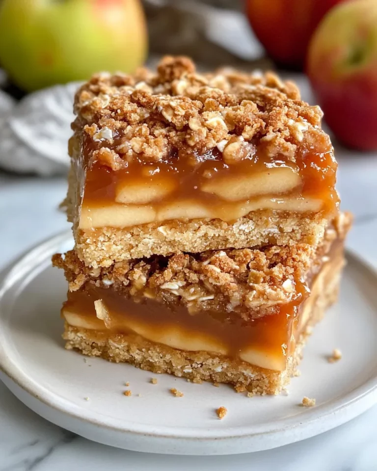 Homemade Caramel Apple Crumble Bars recipe photo