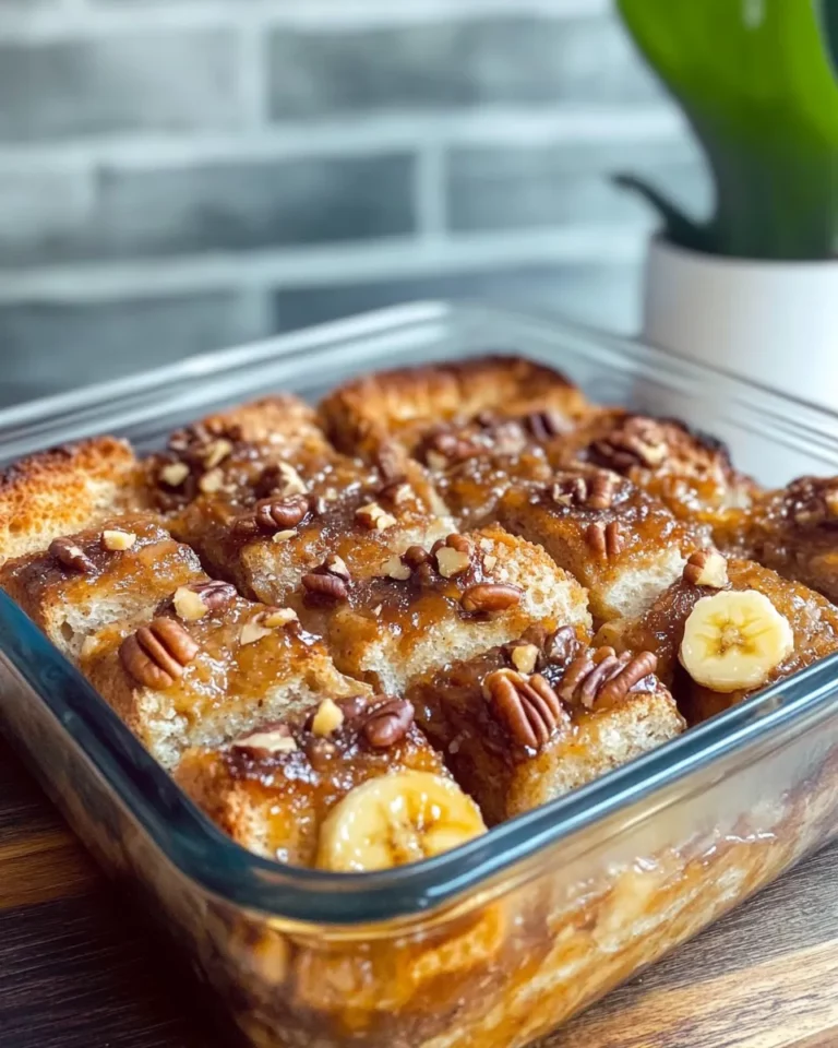 Homemade Caramelized Banana Bread Pudding recipe photo