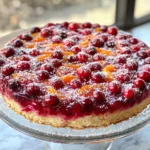 Homemade Cranberry-Orange Upside-Down Cake photo
