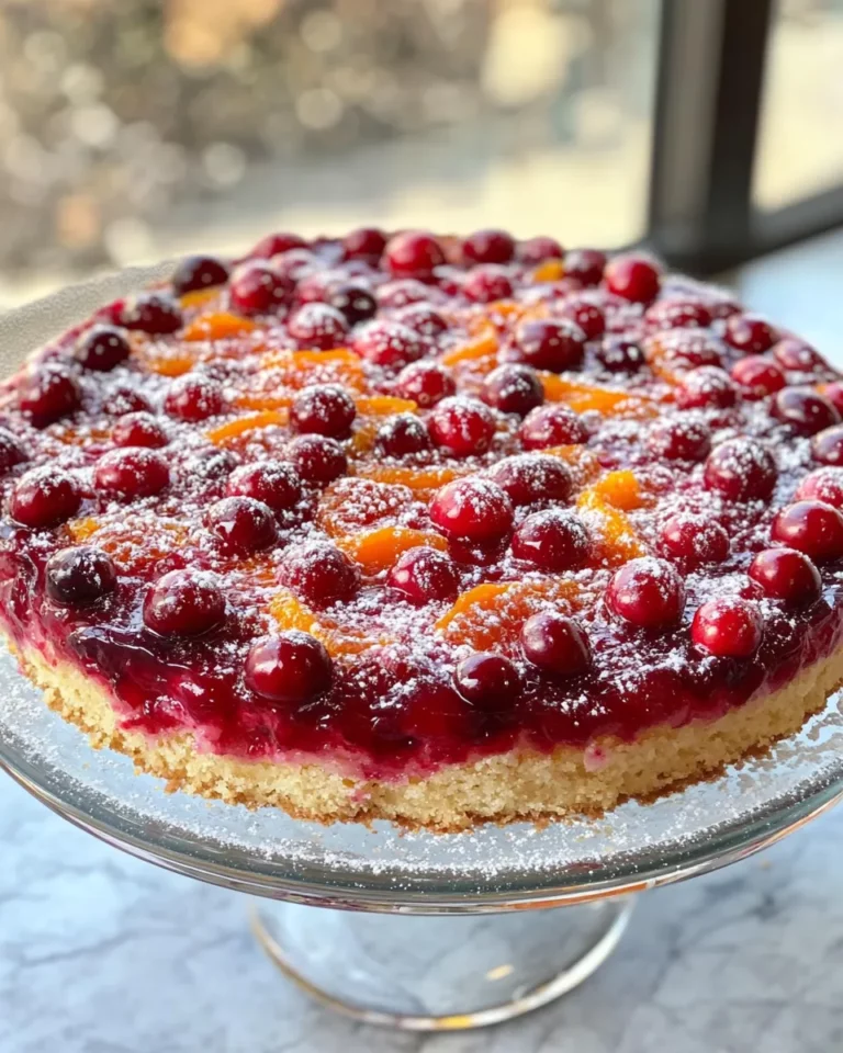 Homemade Cranberry-Orange Upside-Down Cake photo