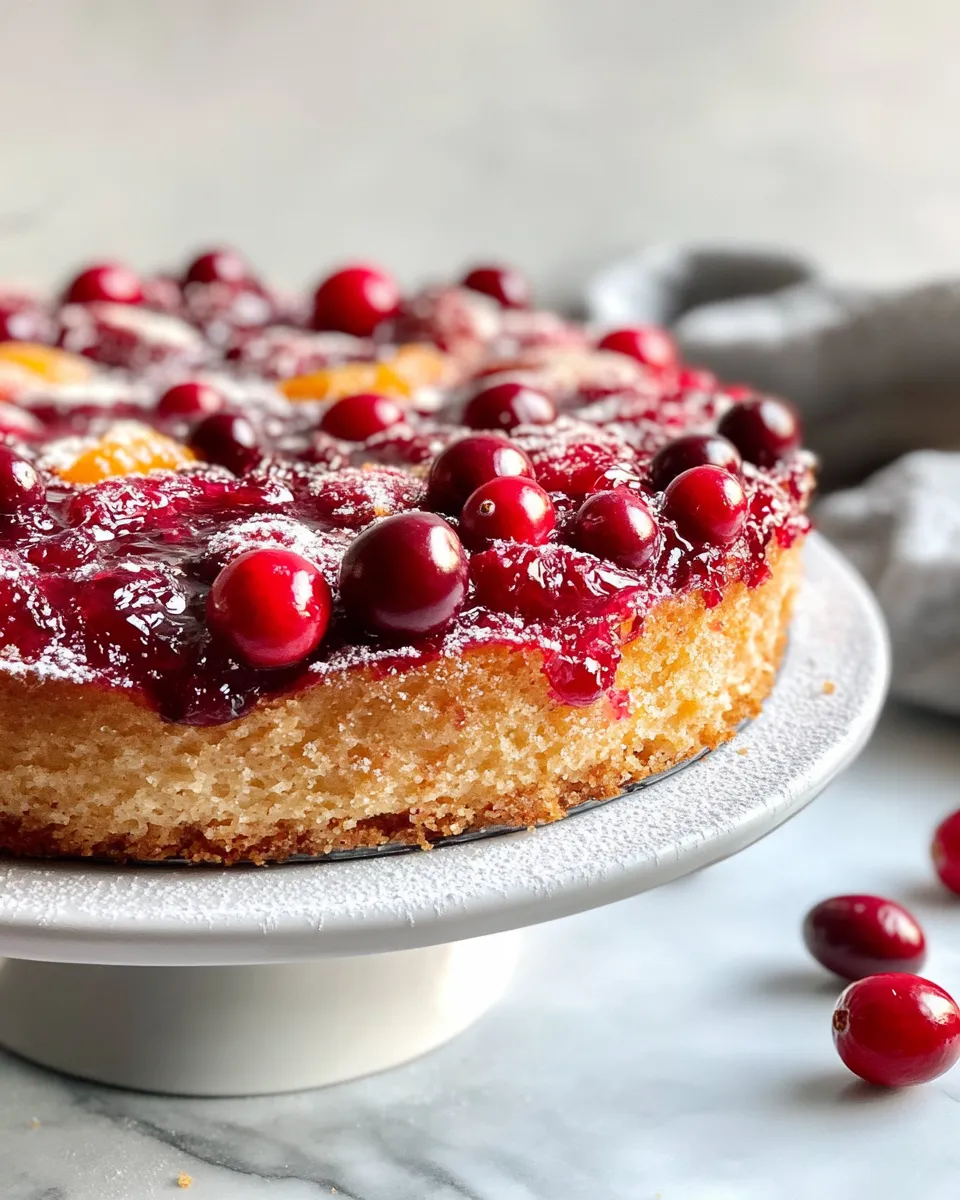 Classic Cranberry-Orange Upside-Down Cake image