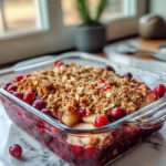 Homemade Cranberry Apple Crisp photo
