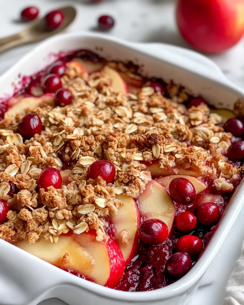 Classic Cranberry Apple Crisp image