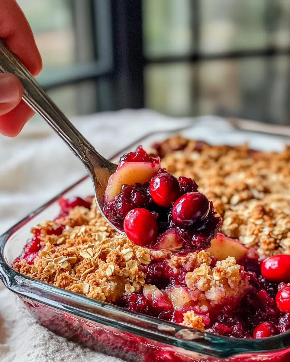 Easy Cranberry Apple Crisp recipe photo