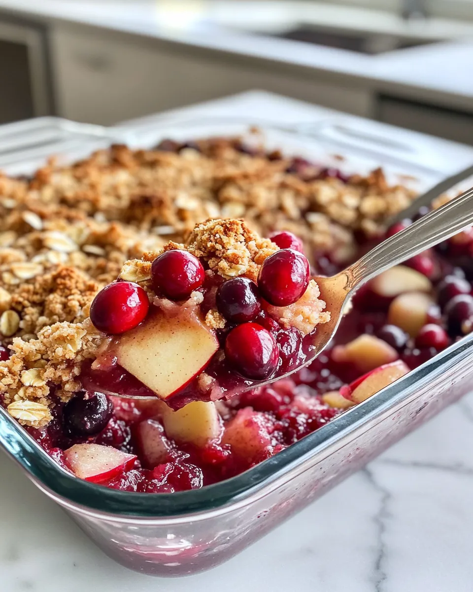 Delicious Cranberry Apple Crisp dish photo