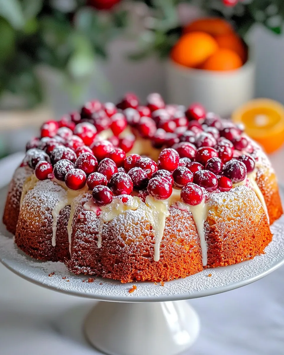 Classic Cranberry Orange Bundt Cake dish photo