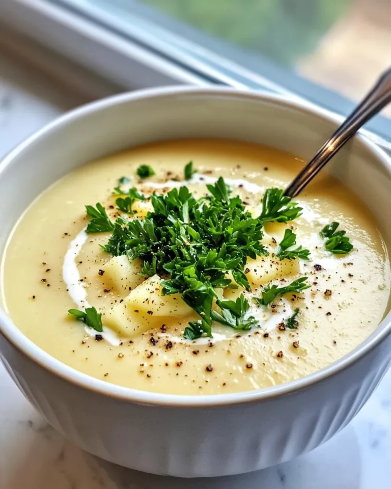Homemade Creamy Parsnip Potato Soup photo