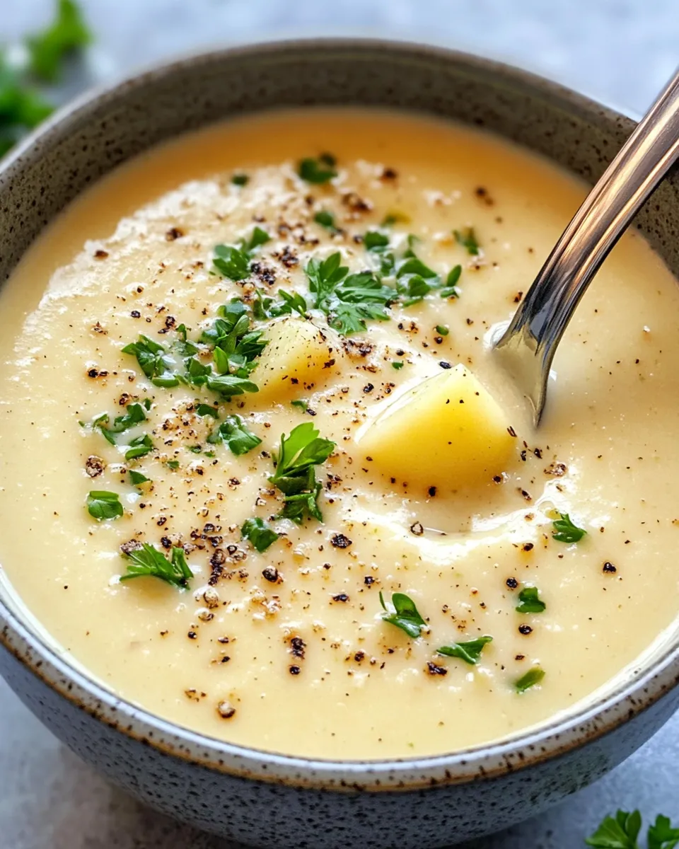 Classic Creamy Parsnip Potato Soup image