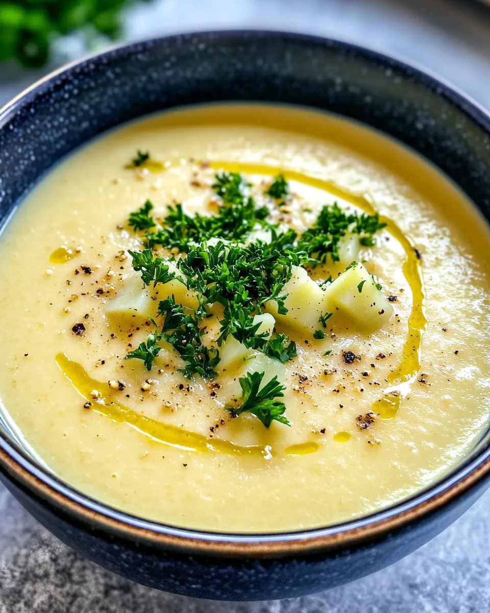 Delicious Creamy Parsnip Potato Soup dish photo
