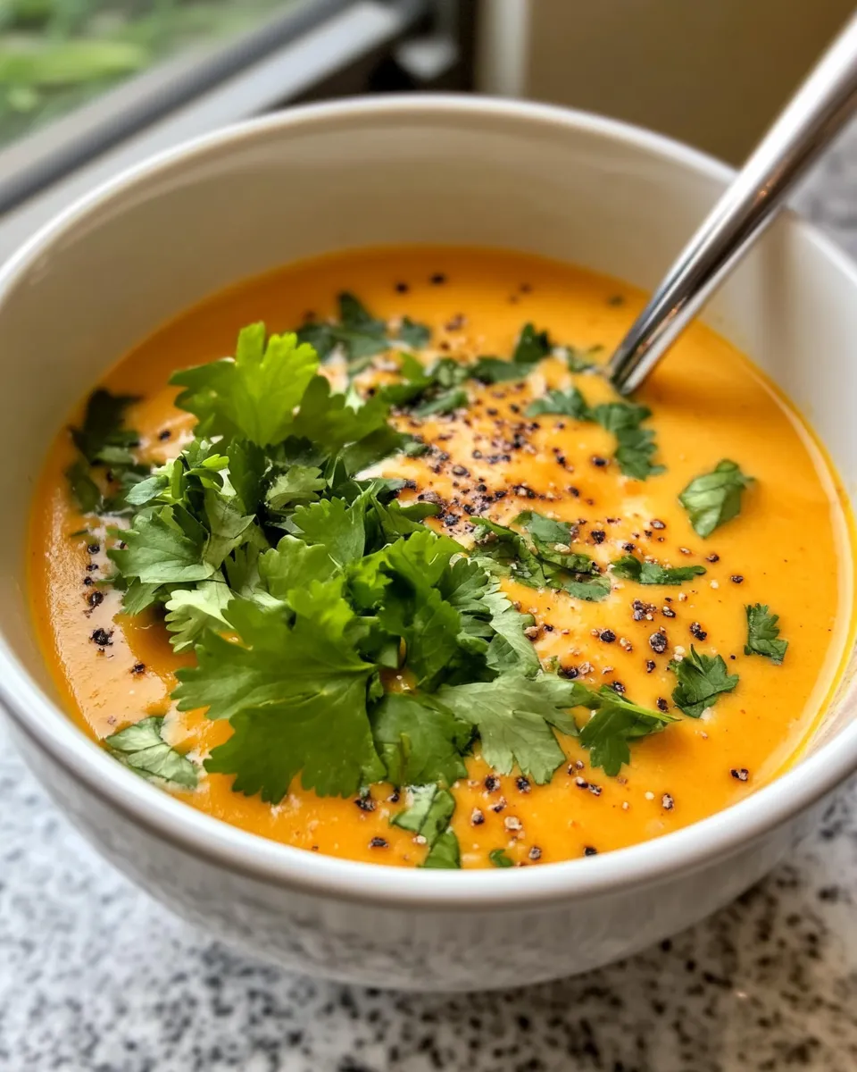 Easy Curried Pumpkin Soup with Coconut Milk dish photo