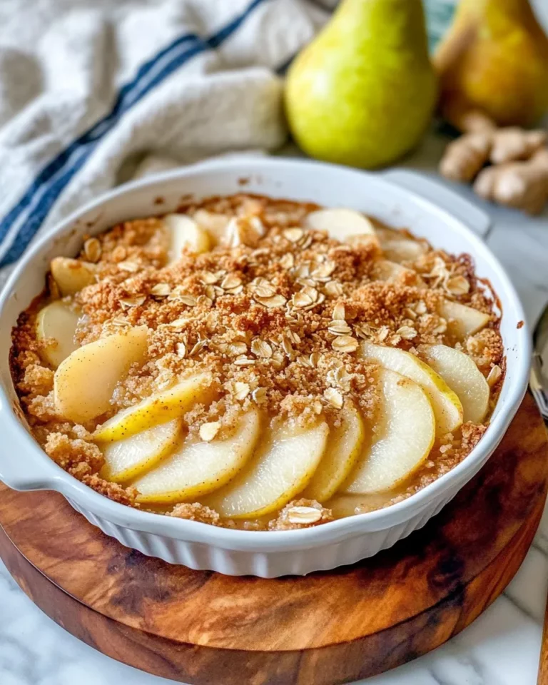 Homemade Ginger Pear Cobbler recipe photo