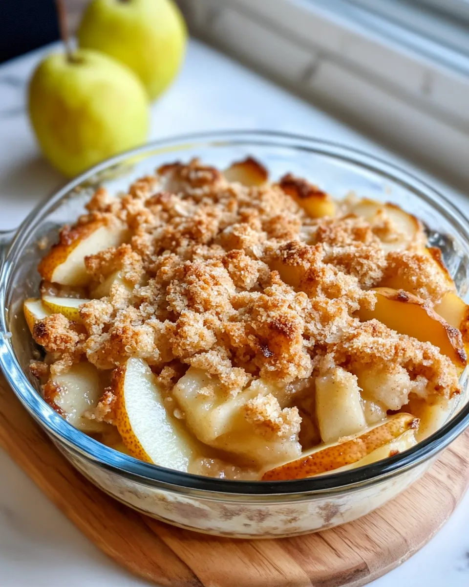Classic Ginger Pear Cobbler dish photo