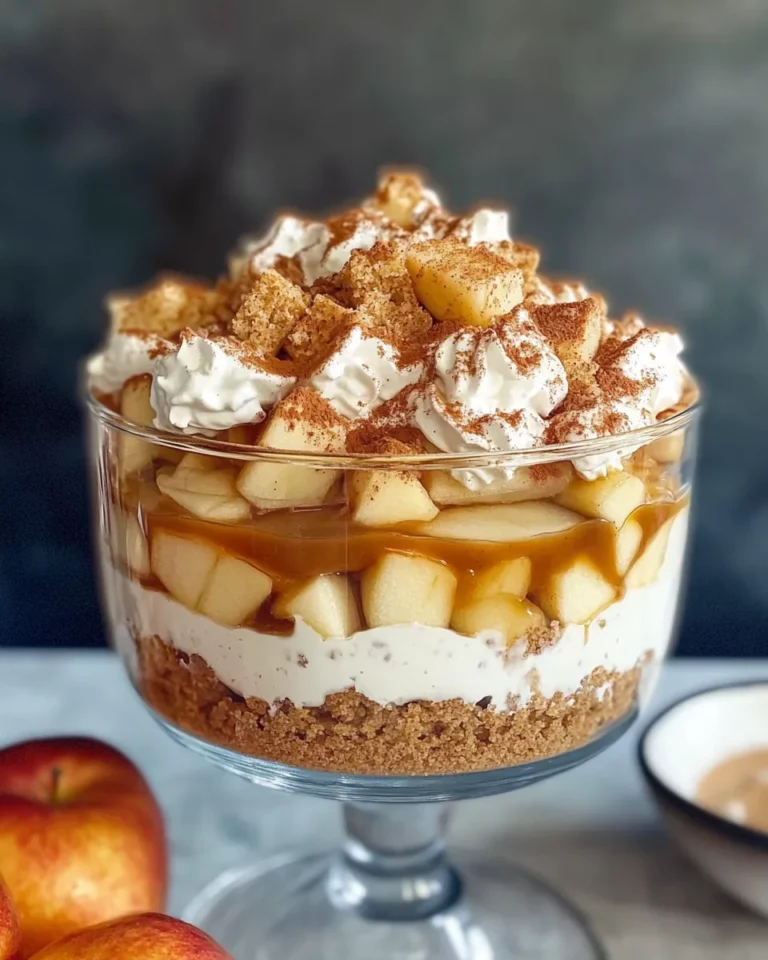 Homemade Gingerbread Apple Trifle photo