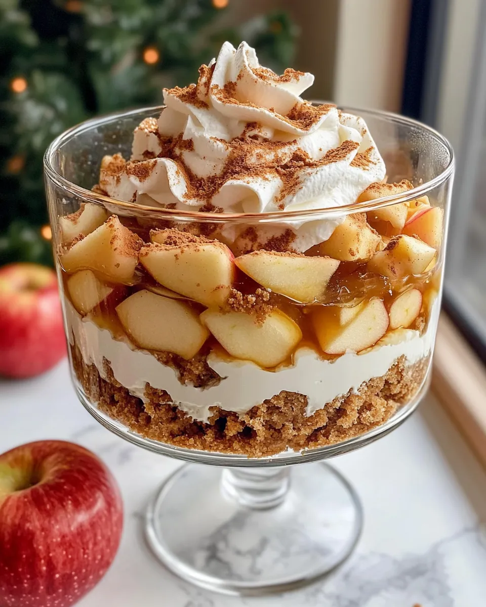 Easy Gingerbread Apple Trifle recipe photo