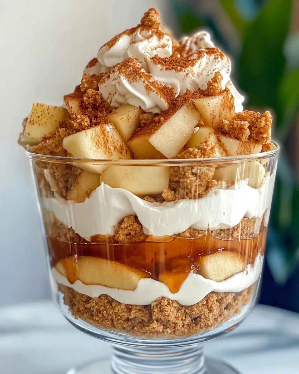 Delicious Gingerbread Apple Trifle dish photo