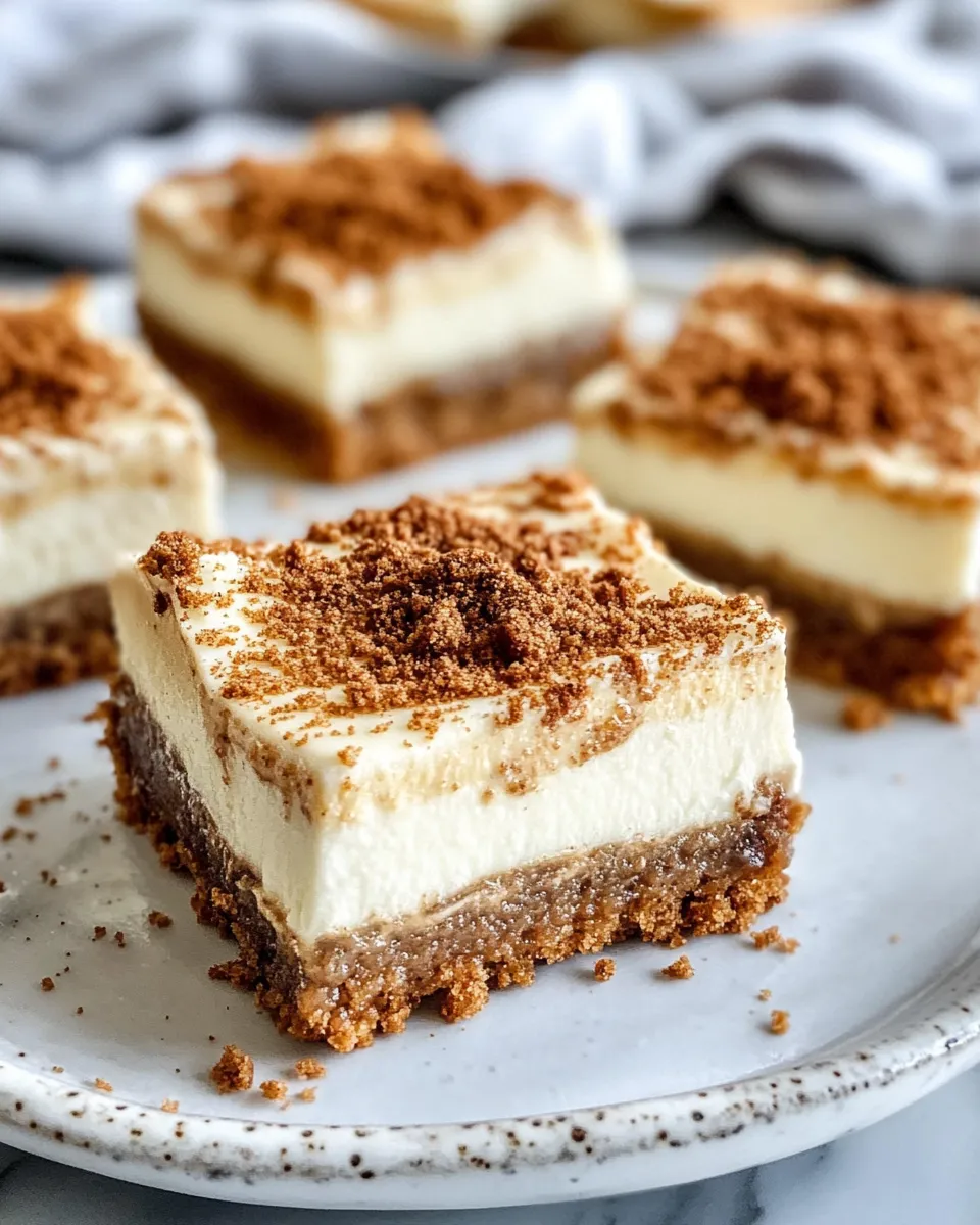 Easy Gingerbread Cheesecake Bars recipe photo