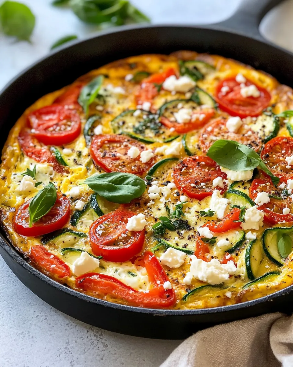 Classic Harvest Vegetable Frittata recipe image