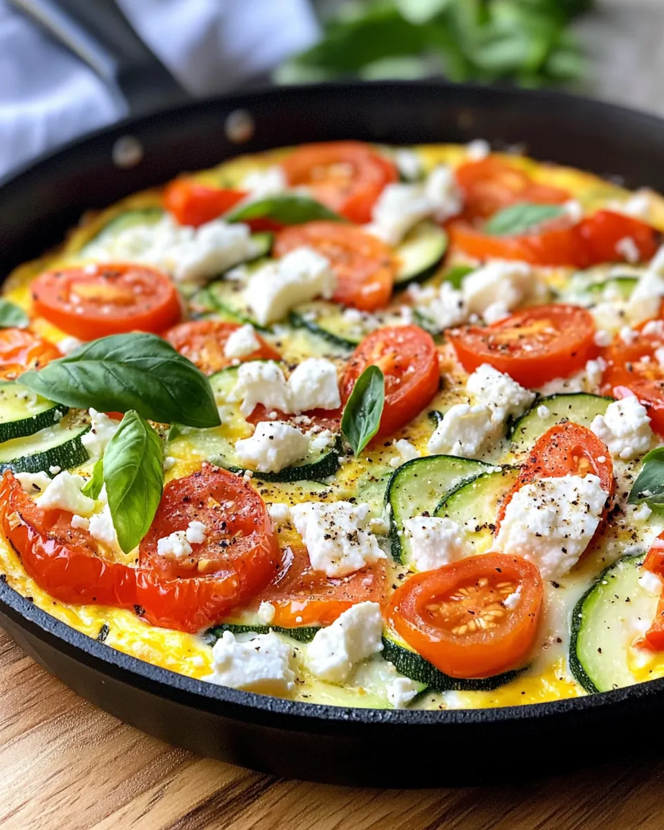 Delicious Harvest Vegetable Frittata food shot