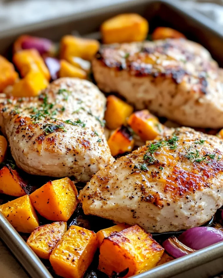 Homemade Maple-Dijon Sheet Pan Chicken & Squash photo