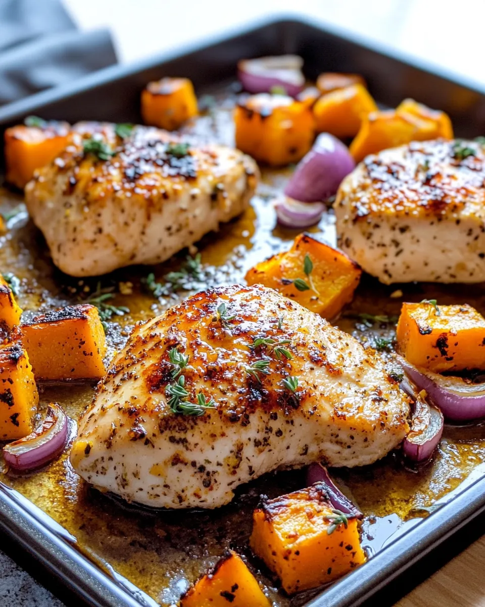 Classic Maple-Dijon Sheet Pan Chicken & Squash image