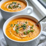 Delicious Maple-Glazed Carrot Soup food shot