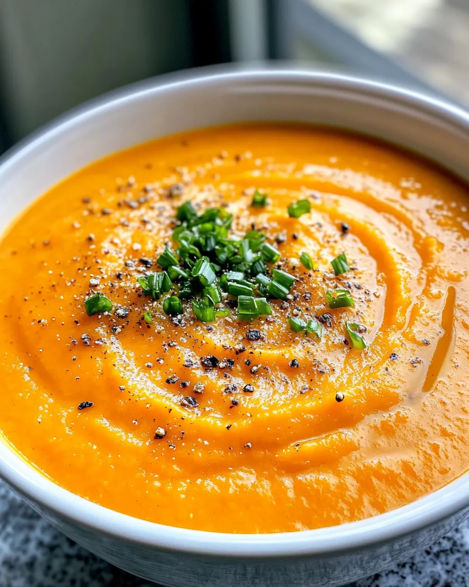 Easy Maple-Glazed Carrot Soup dish photo