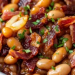 Homemade Maple Bourbon Baked Beans recipe photo