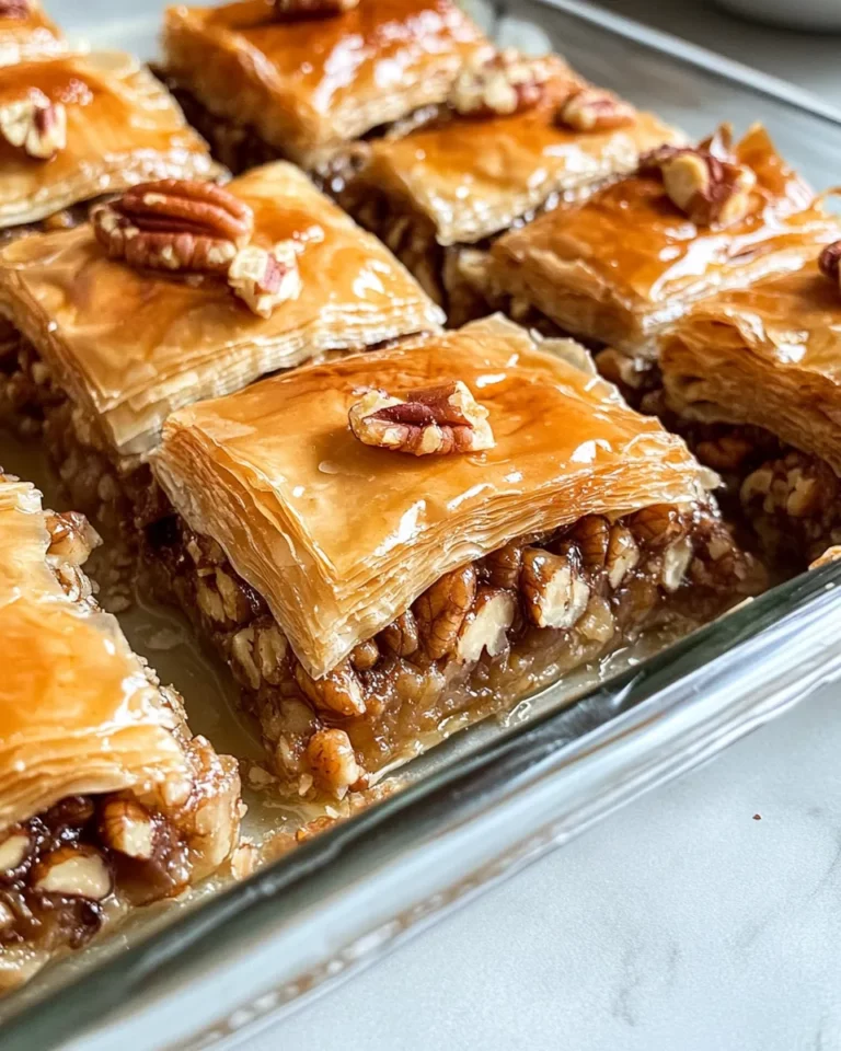 Homemade Maple Pecan Baklava recipe photo
