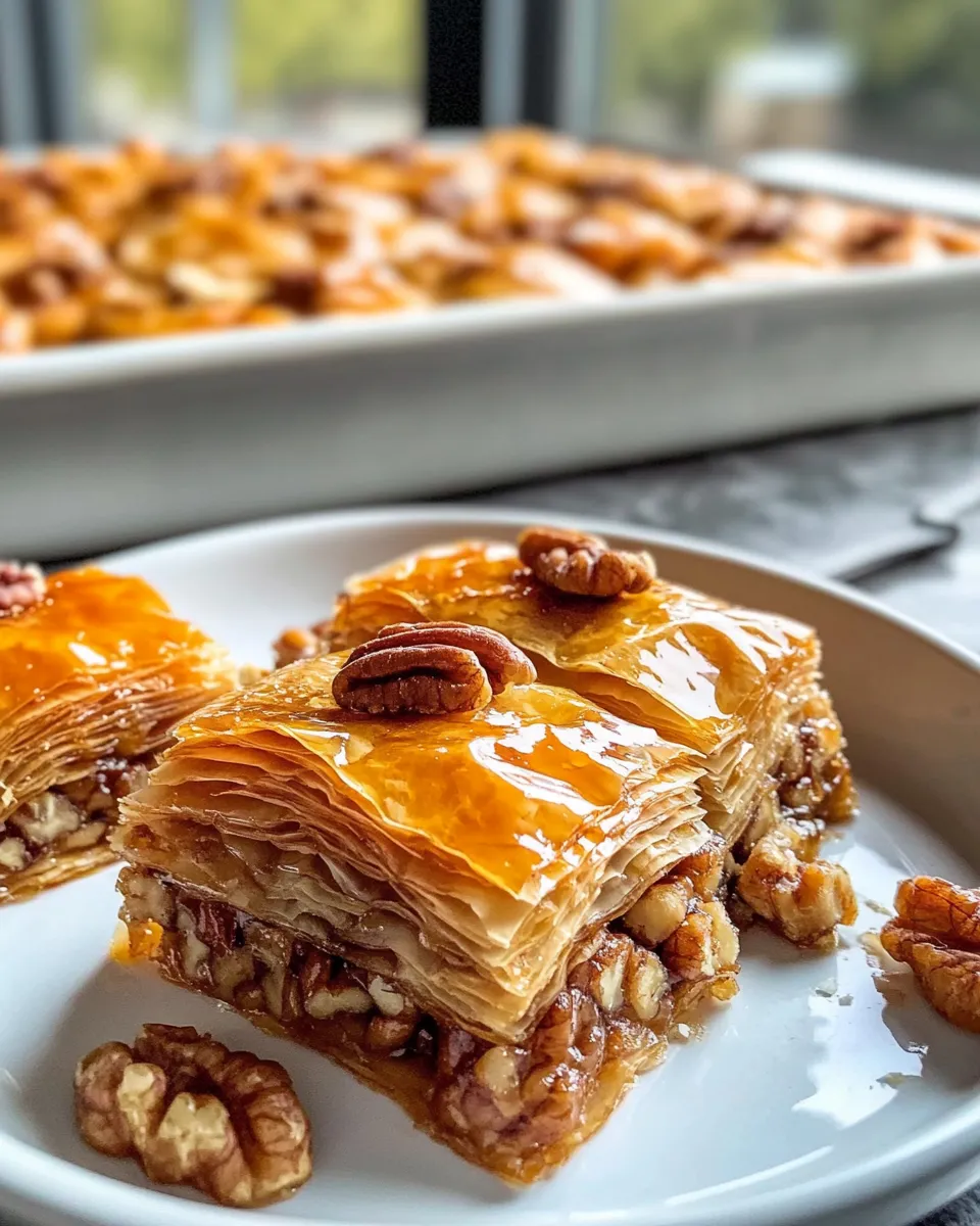 Classic Maple Pecan Baklava dish photo