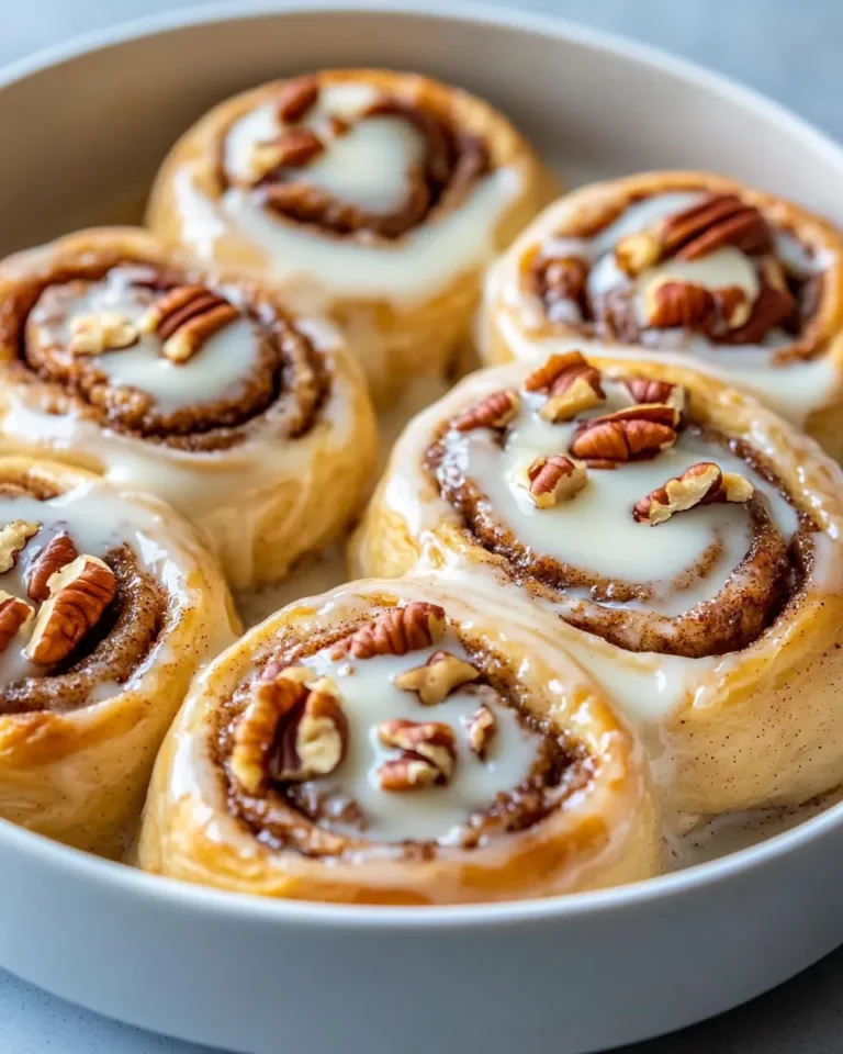 Homemade Maple Pecan Cinnamon Rolls recipe photo