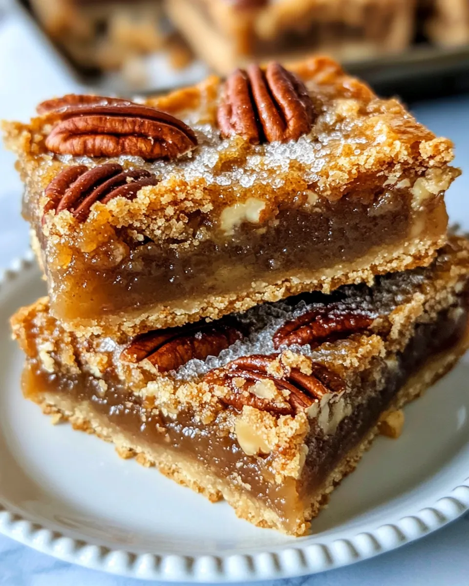 Classic Maple Pecan Pie Bars recipe image