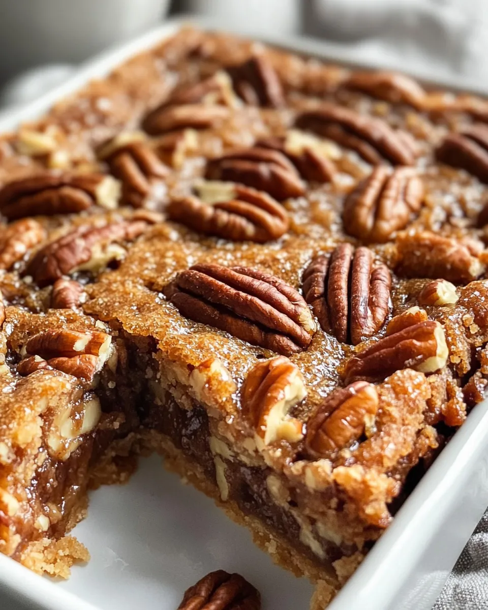 Easy Maple Pecan Pie Bars dish photo