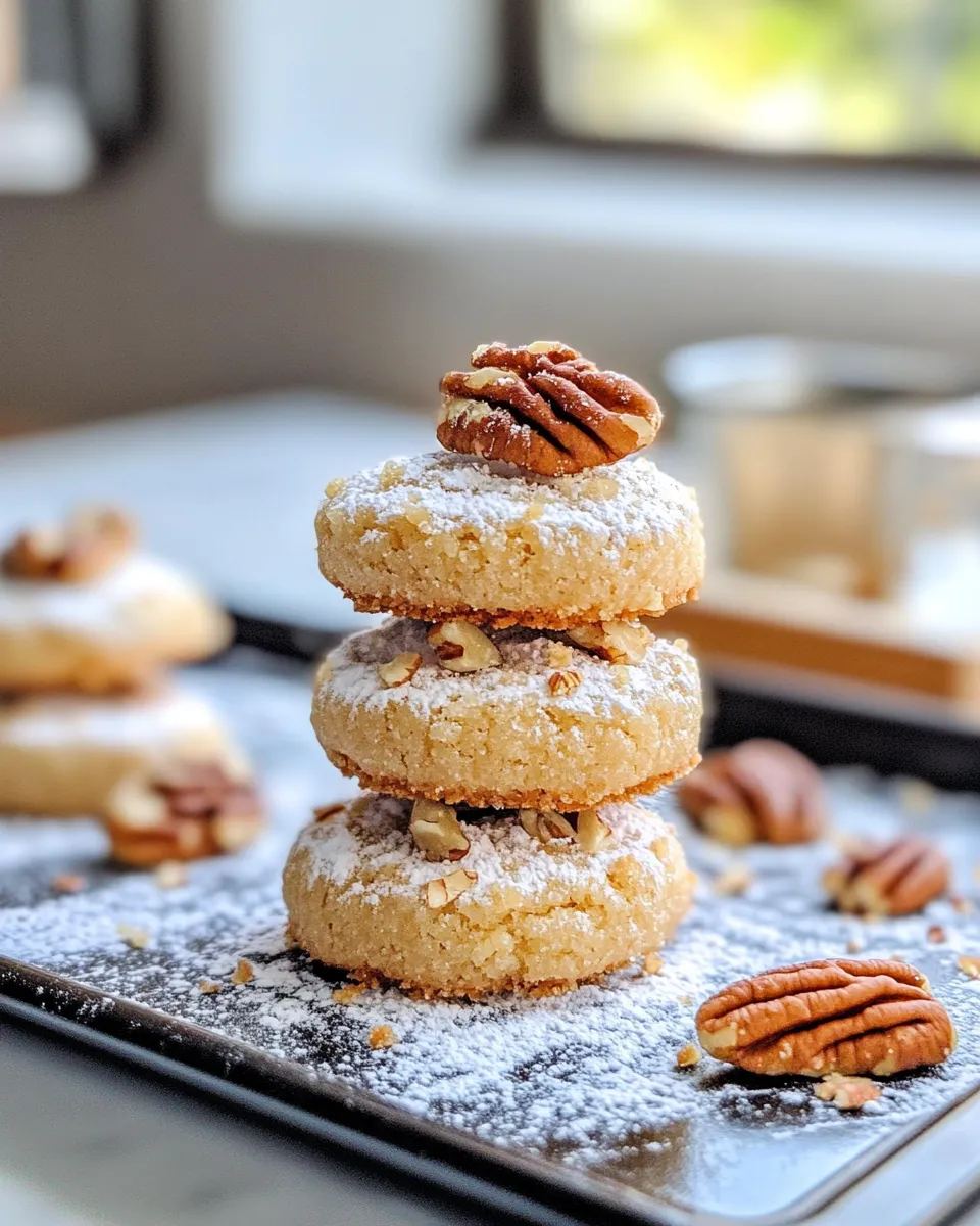 Easy Maple Pecan Shortbread Cookies dish photo
