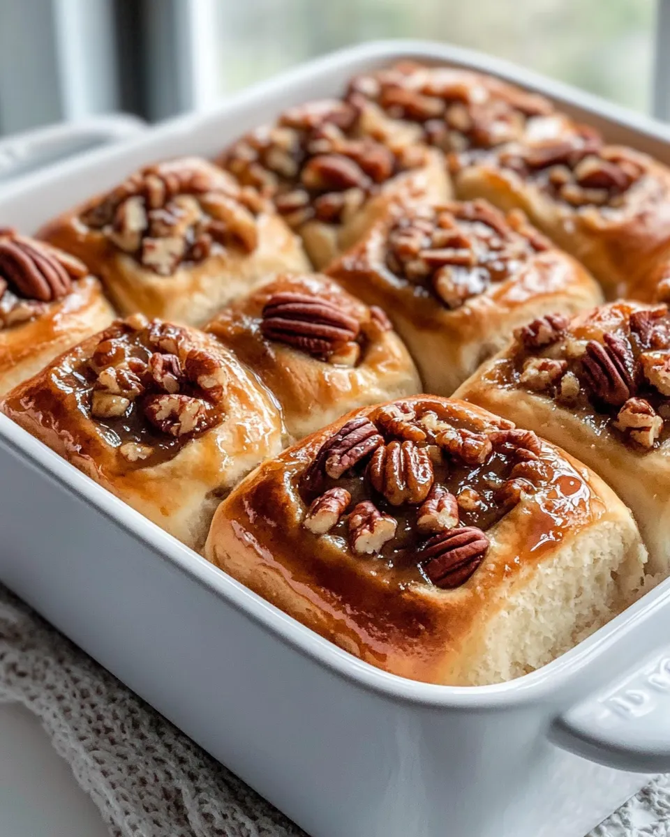Delicious Maple Pecan Sticky Buns plate image