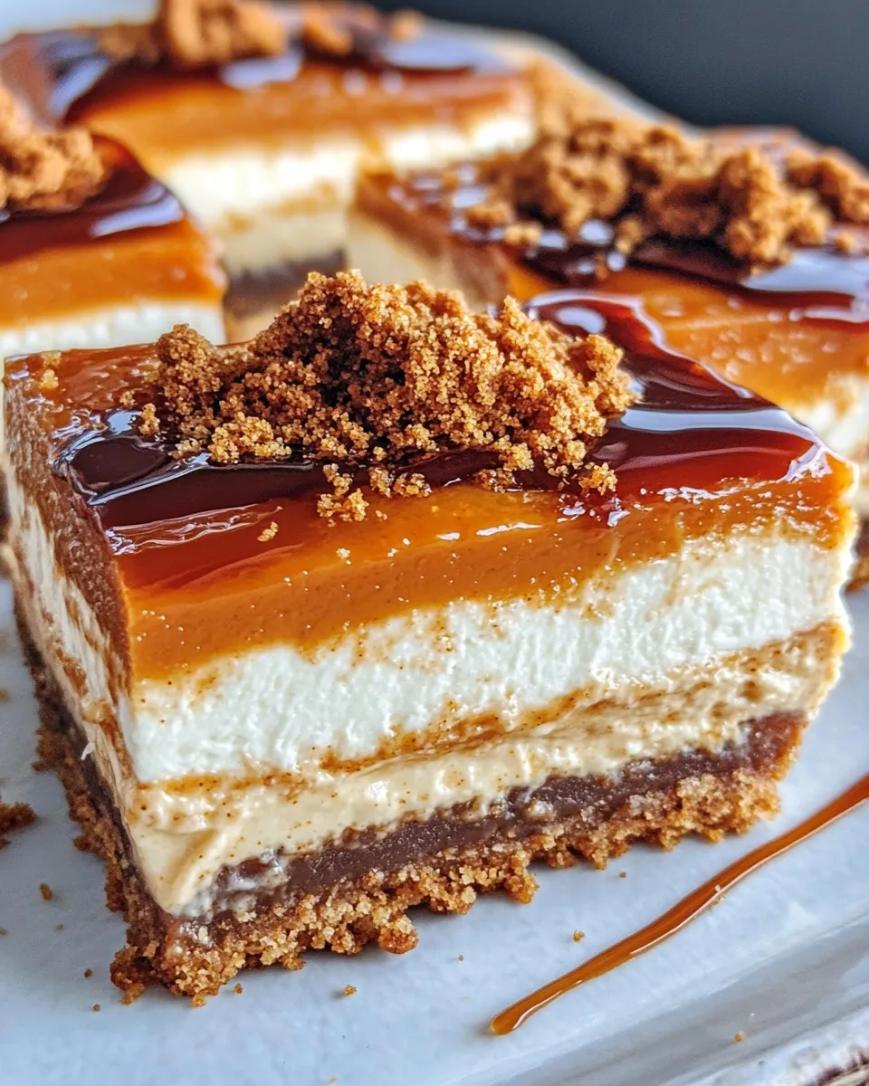 Delicious Maple Pumpkin Cheesecake Bars dish photo