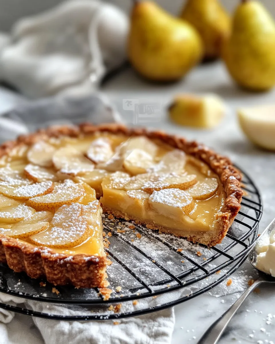Classic Pear-Almond Frangipane Tart image