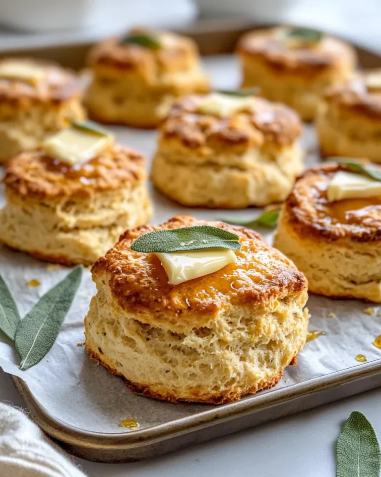 Delicious Pumpkin-Sage Biscuits with Honey Butter recipe photo
