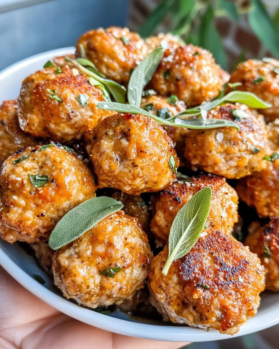 Easy Pumpkin-Sage Turkey Meatballs recipe photo