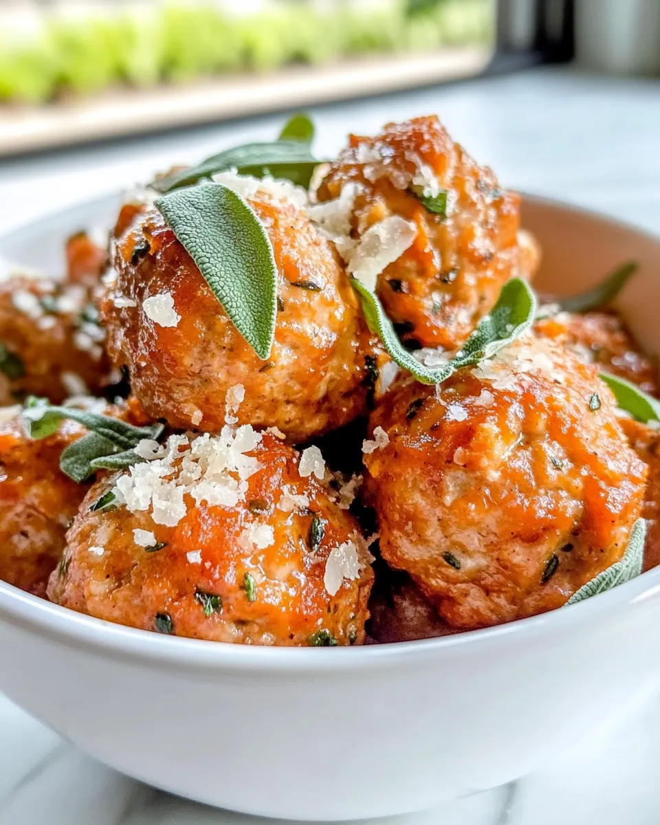 Delicious Pumpkin-Sage Turkey Meatballs dish photo