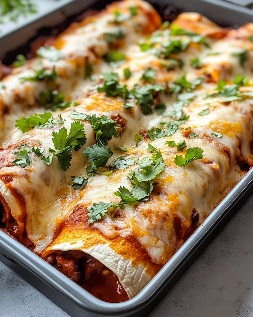 Delicious Pumpkin Black Bean Enchiladas plate image