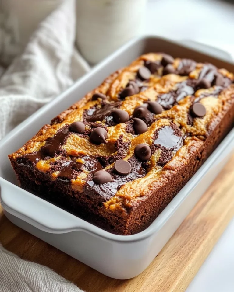Homemade Pumpkin Chocolate Marble Loaf recipe photo