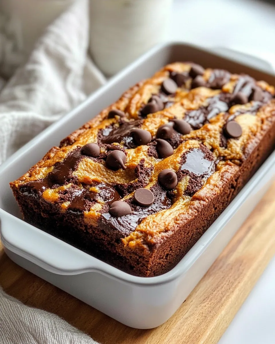 Homemade Pumpkin Chocolate Marble Loaf recipe photo