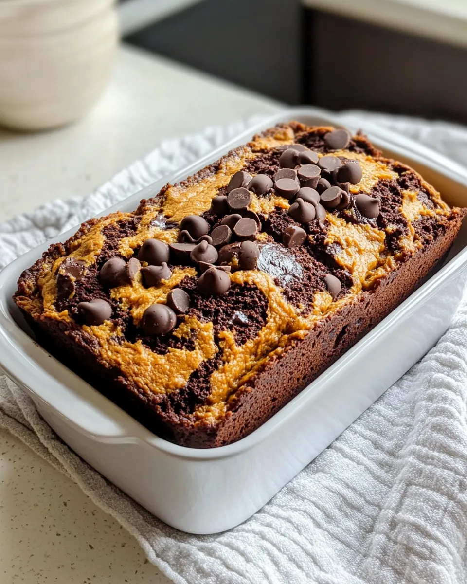Classic Pumpkin Chocolate Marble Loaf dish photo