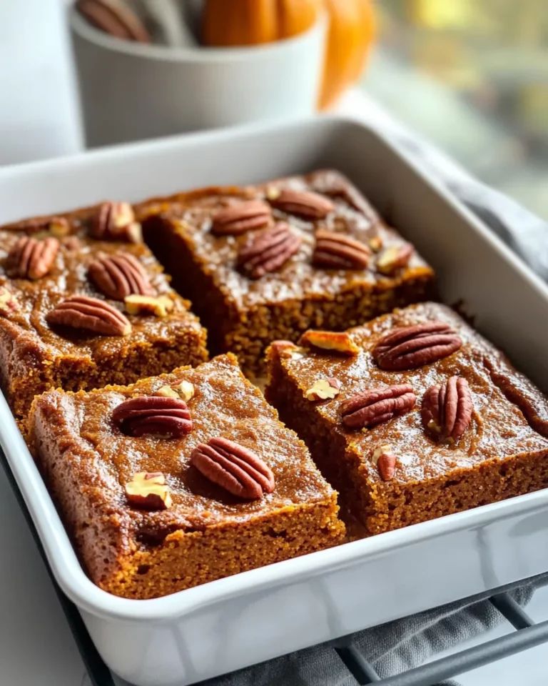 Homemade Pumpkin Pecan Sheet Cake photo
