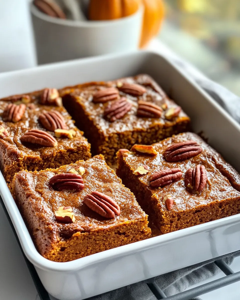 Homemade Pumpkin Pecan Sheet Cake photo