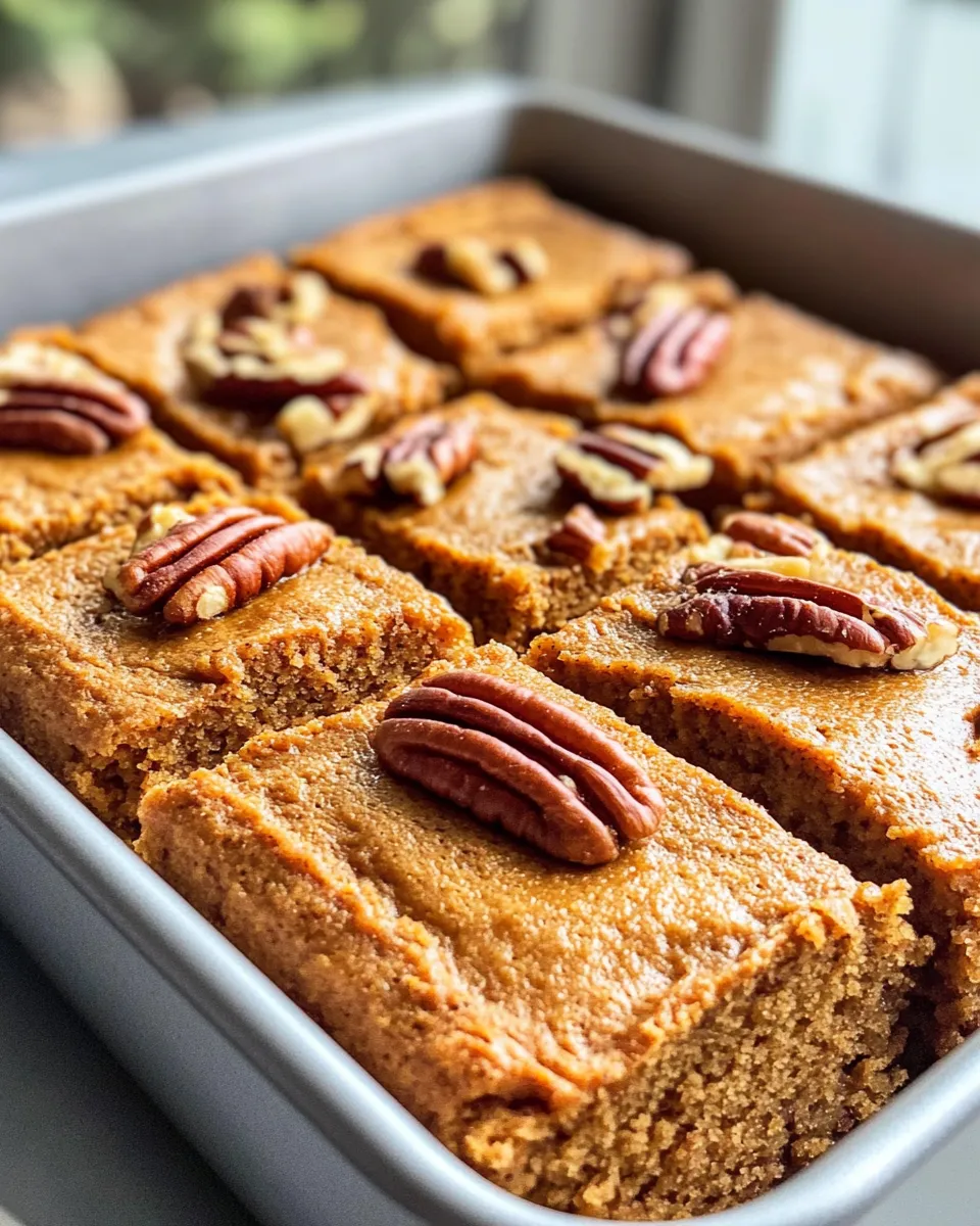 Classic Pumpkin Pecan Sheet Cake recipe image