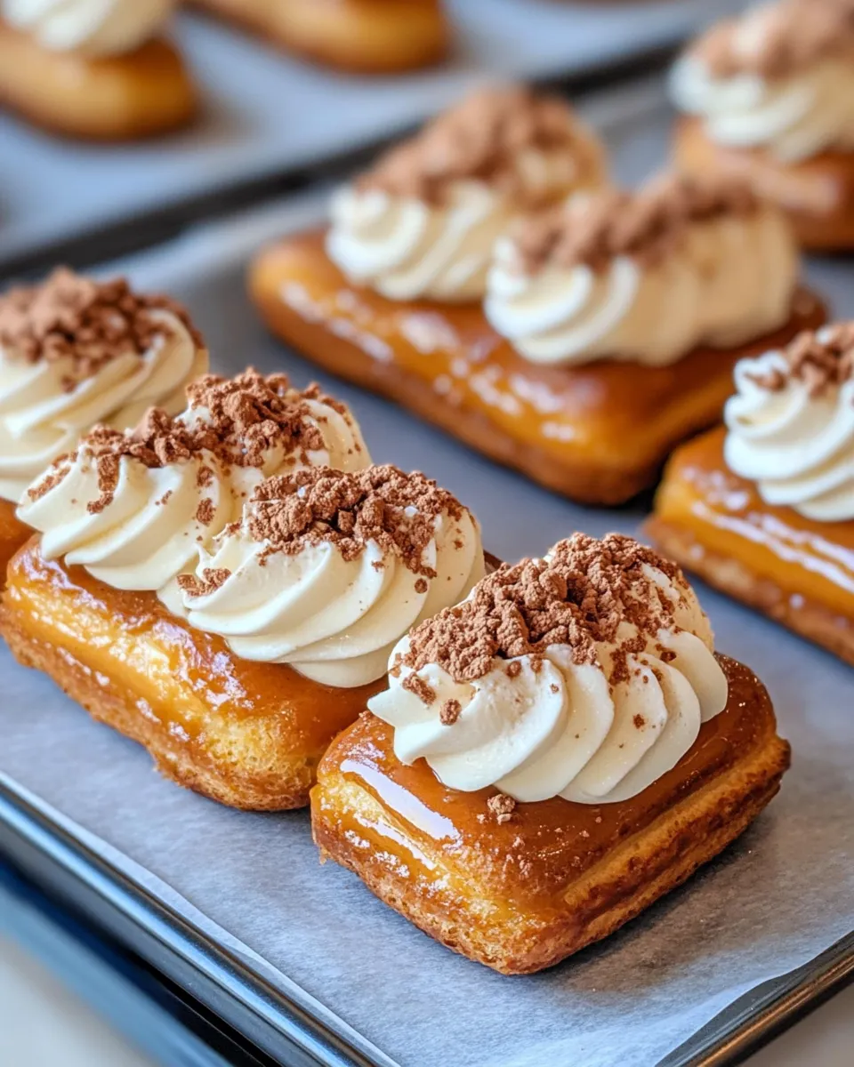 Easy Pumpkin Spice Ã‰clairs recipe photo