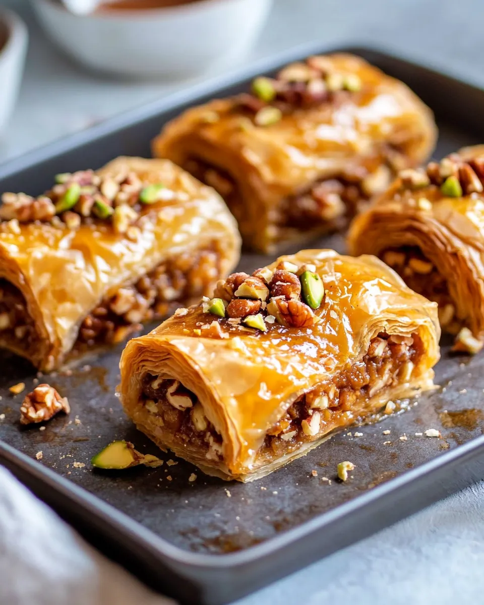 Classic Pumpkin Spice Baklava Rolls dish photo