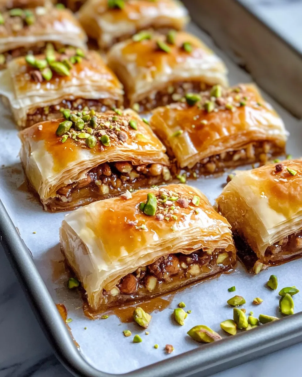 Easy Pumpkin Spice Baklava Rolls food shot