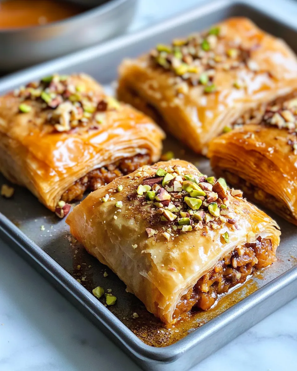 Delicious Pumpkin Spice Baklava Rolls plate image
